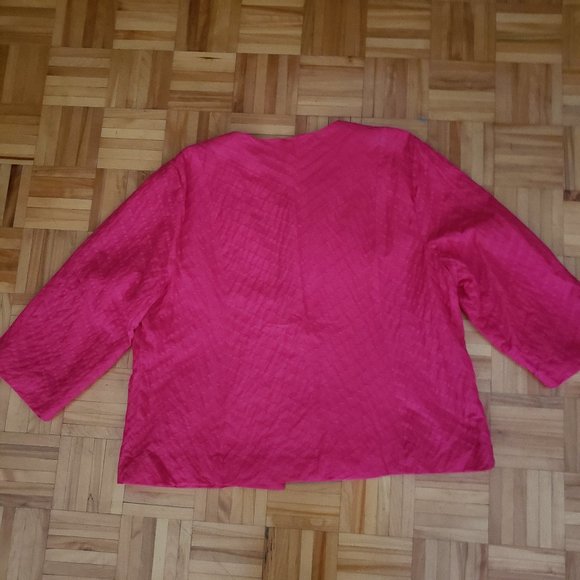 Chico's Pink Open Blazer - Picture 6 of 7